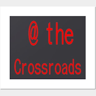 At the Crossroads illustration on White Background Posters and Art